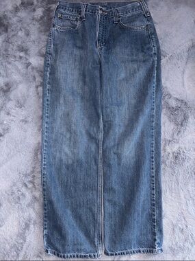 Carhartt Relaxed Fit Jeans in Dark Blue Denim